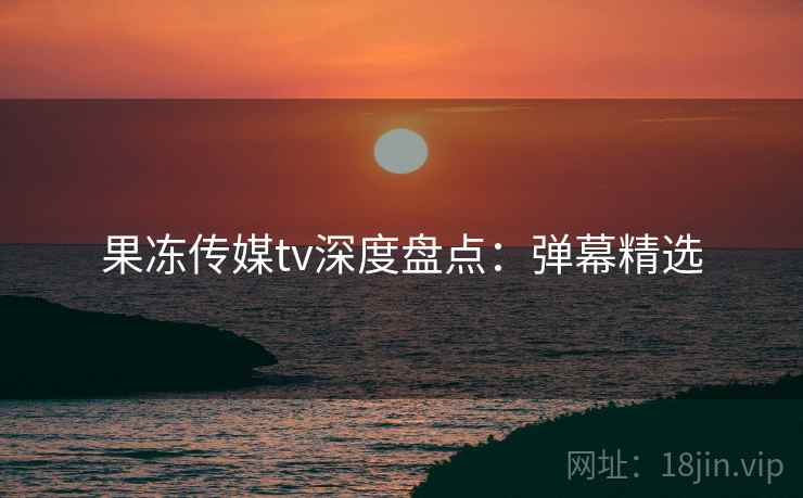 果冻传媒tv深度盘点：弹幕精选  第2张